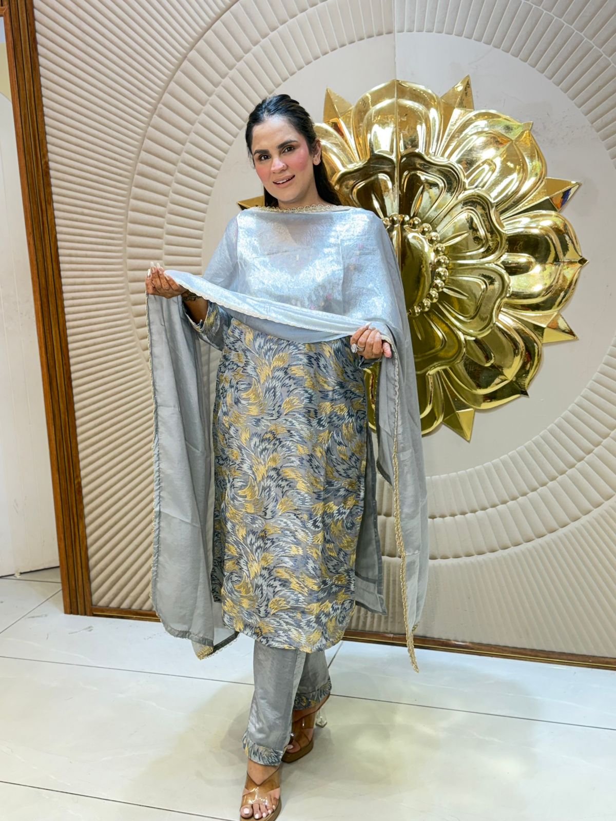 Beautiful Suit With Stone Work PC2885