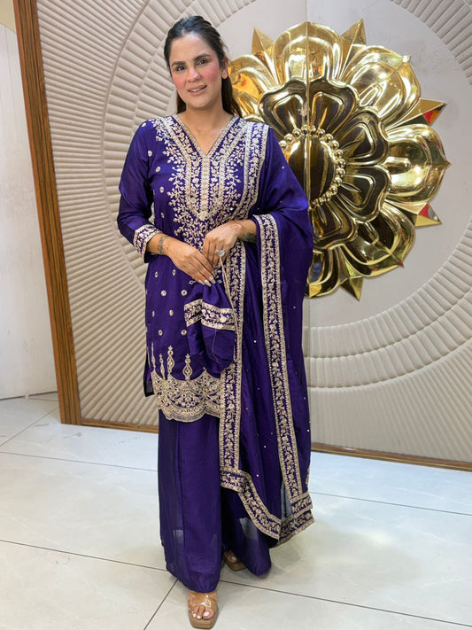 Beautiful Party Wear Suit With Potli PC2886