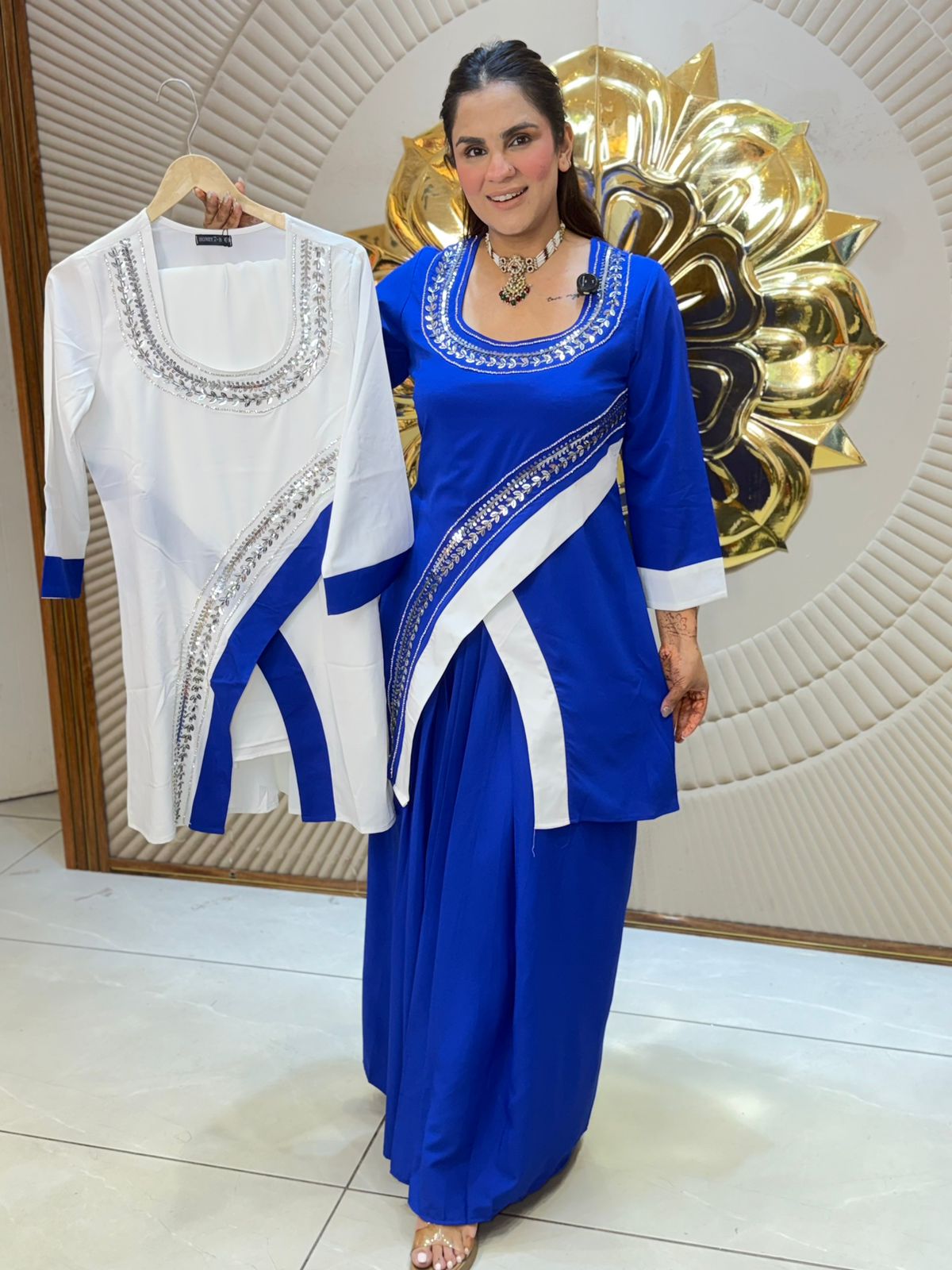 Stunning Long Skirt Co-Ord Set PC2889