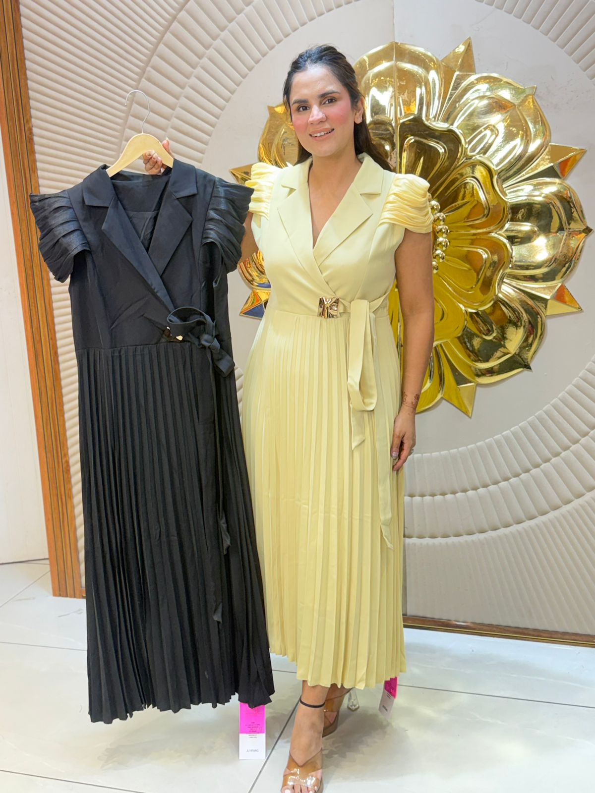 Beautiful Long Pleated Dress PC2897