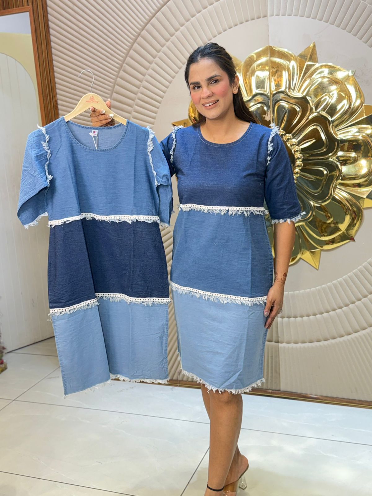 Beautiful Daily Wear Denim Dress PC2899