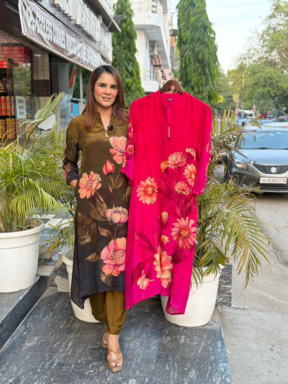 Stunning Flower Print Suit PC2903