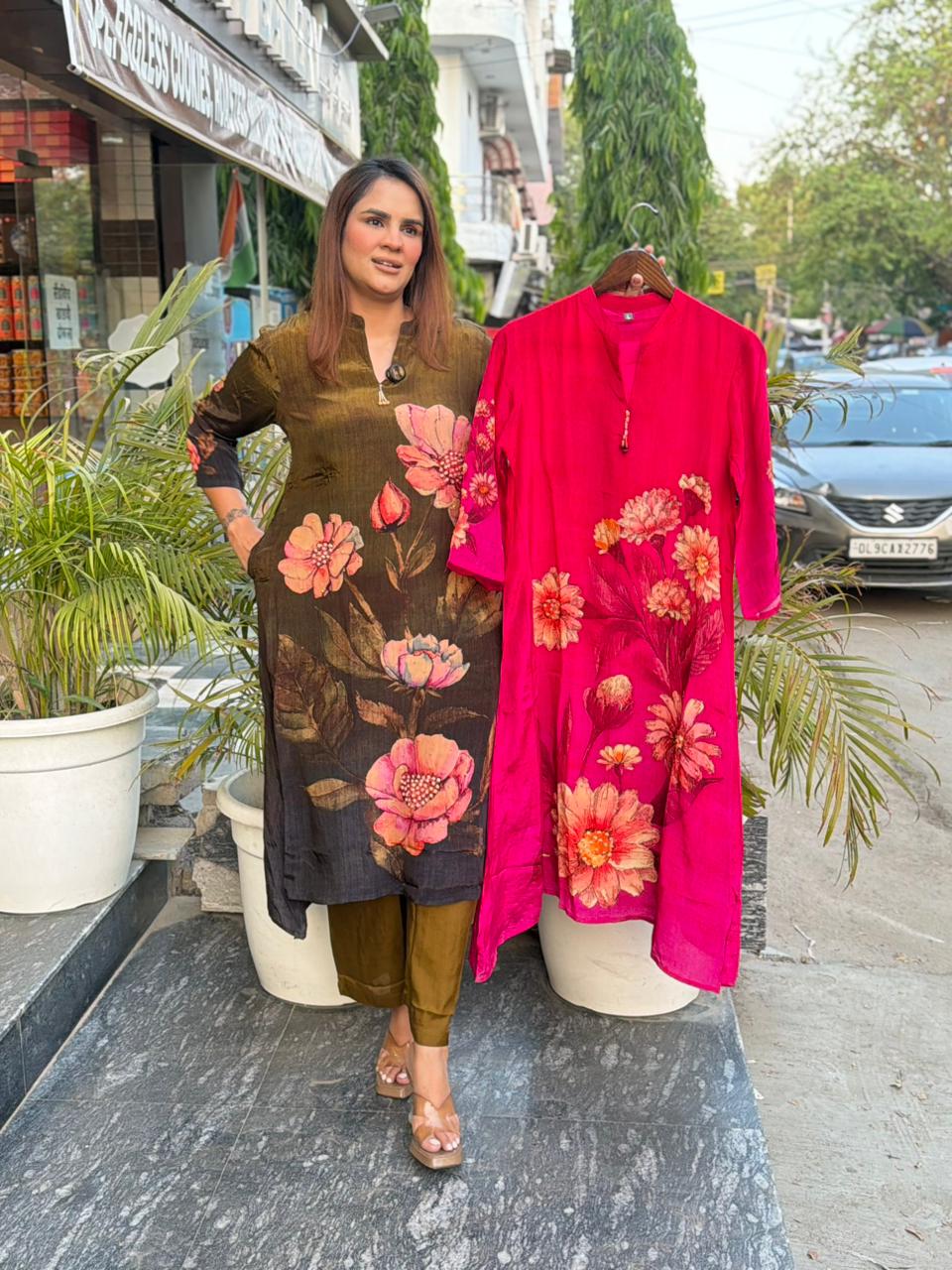 Stunning Flower Print Suit PC2903