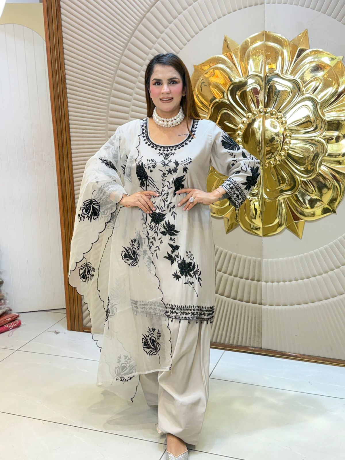 Stunning Floral Work Suit PC2905