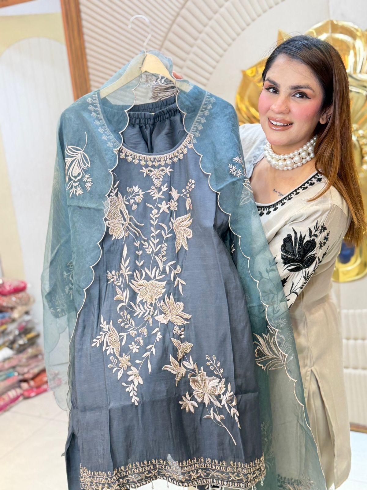Stunning Floral Work Suit PC2905