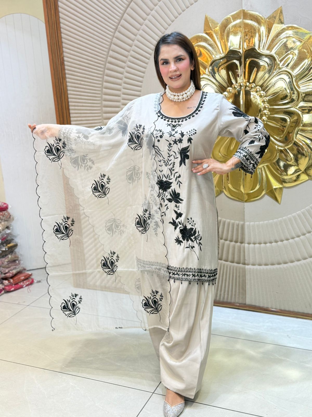 Stunning Floral Work Suit PC2905