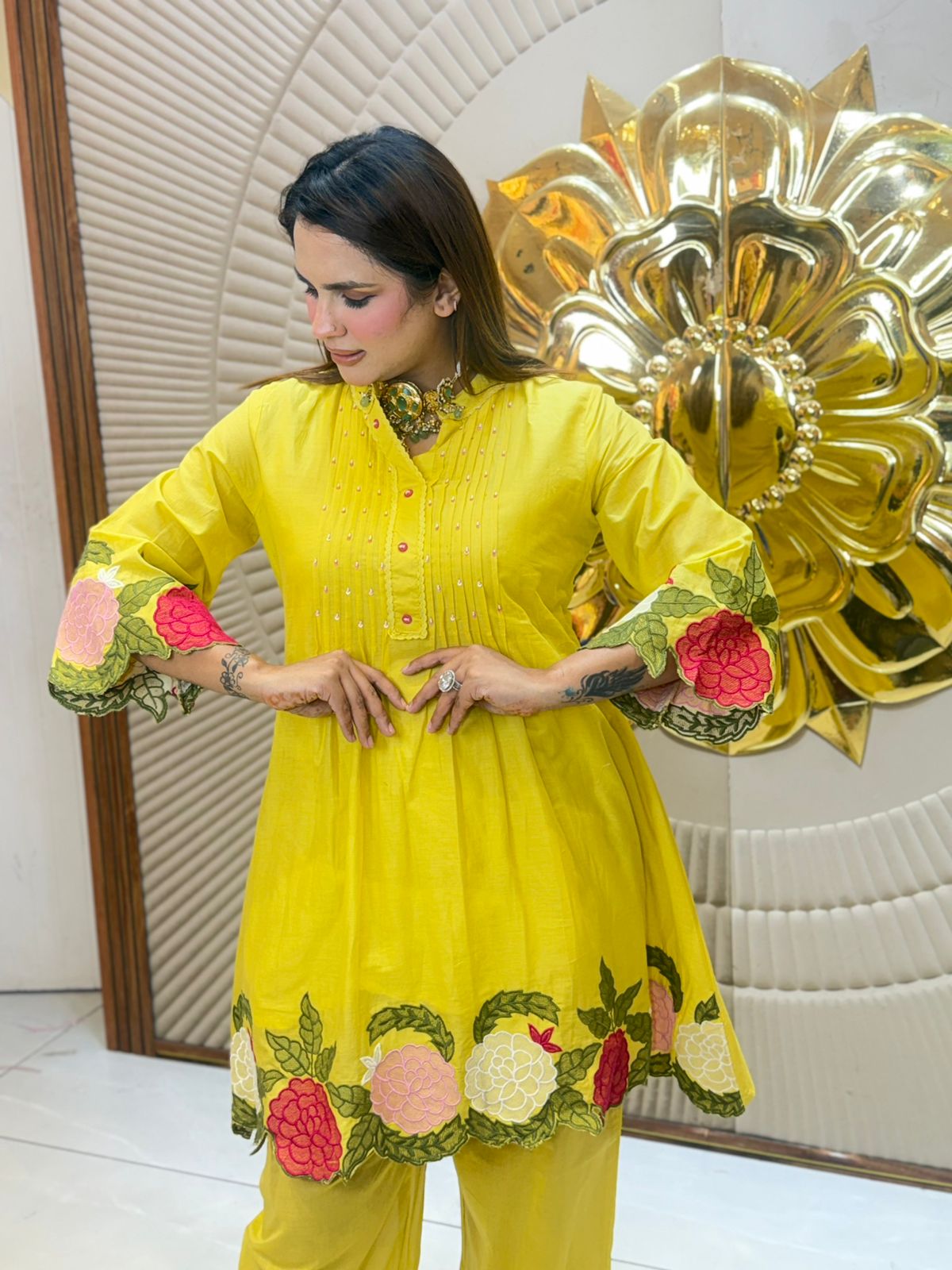 Stunning Floral Work Suit PC2915