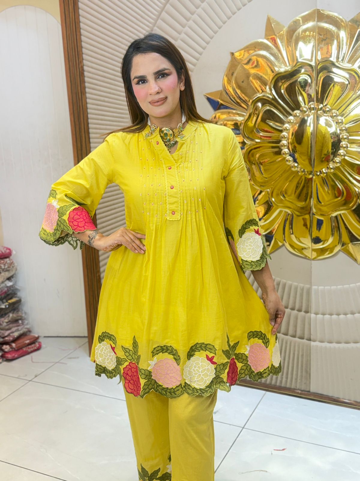 Stunning Floral Work Suit PC2915