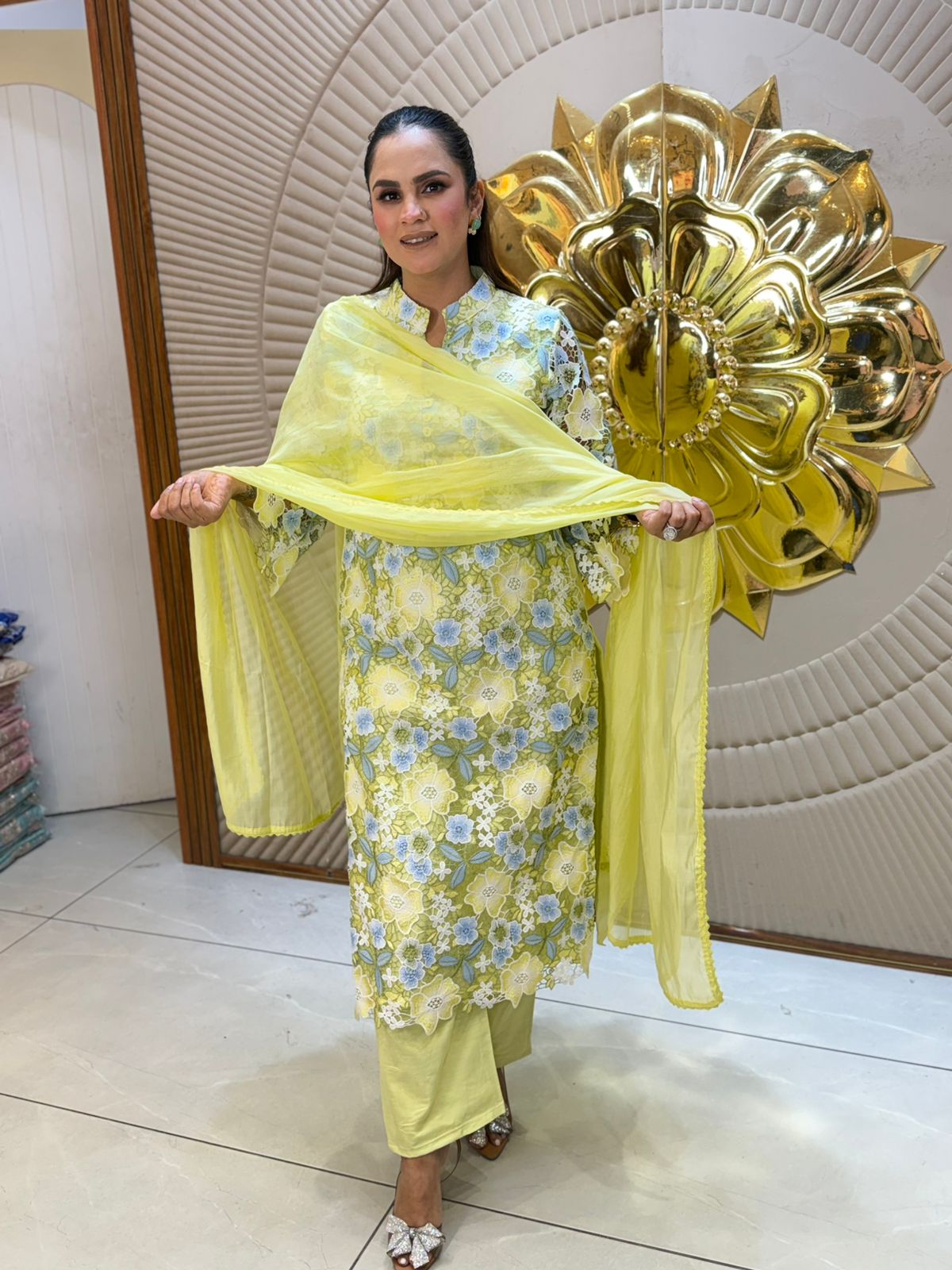 Beautiful Floral Work Suit PC2923