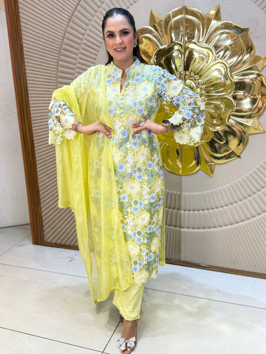 Beautiful Floral Work Suit PC2923