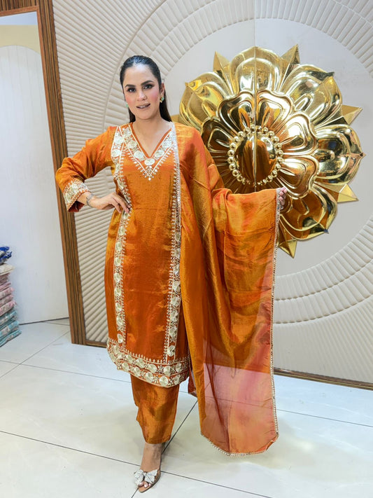 Stunning V-Neck Long Suit PC2927