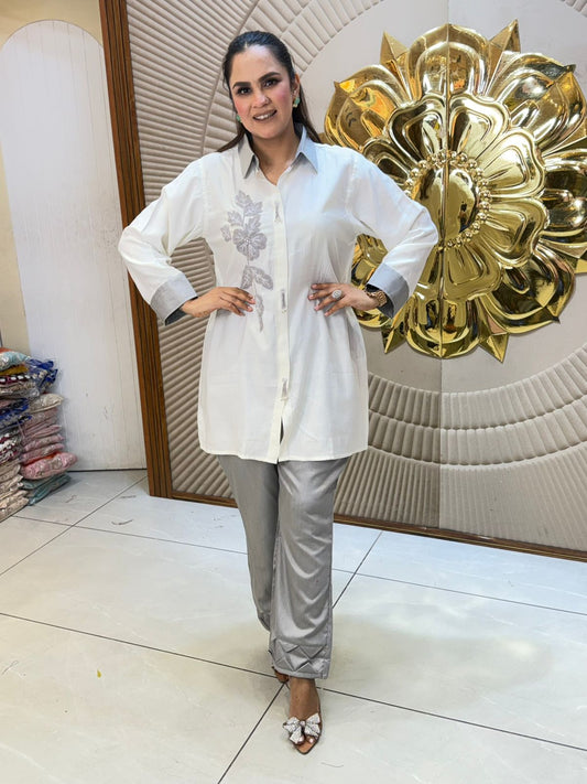 Stunning Beads Work Co-Ord Set PC2928