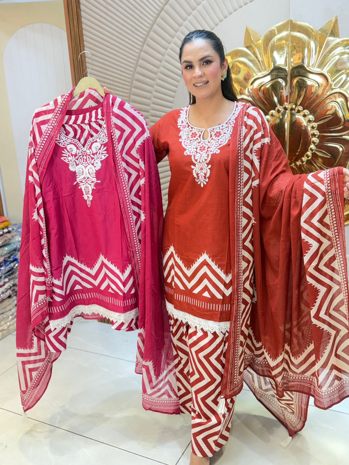 Stunning Suit With Embroidery Work PC2930