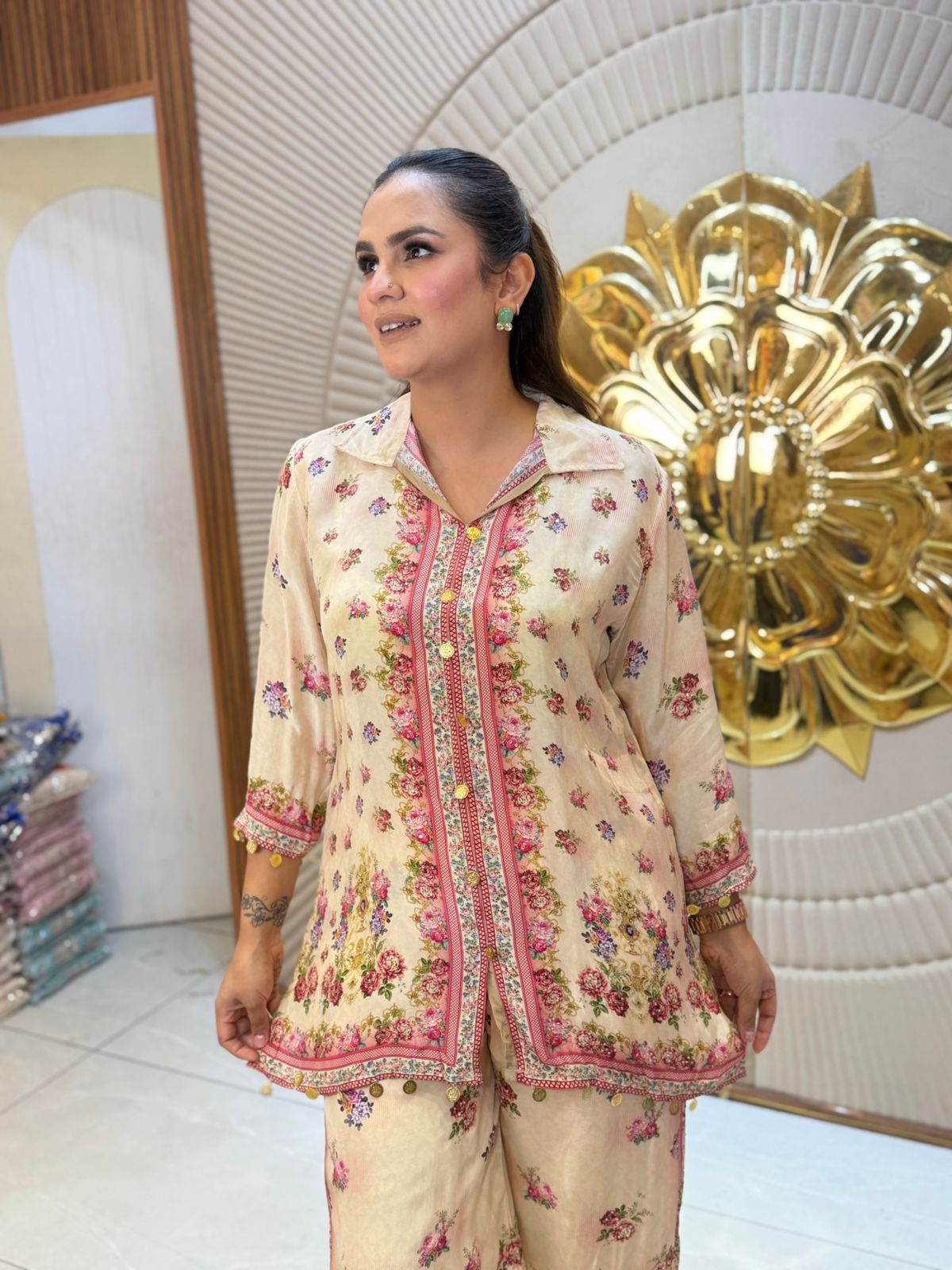 Stunning Flower Print Co-Ord Set PC2931