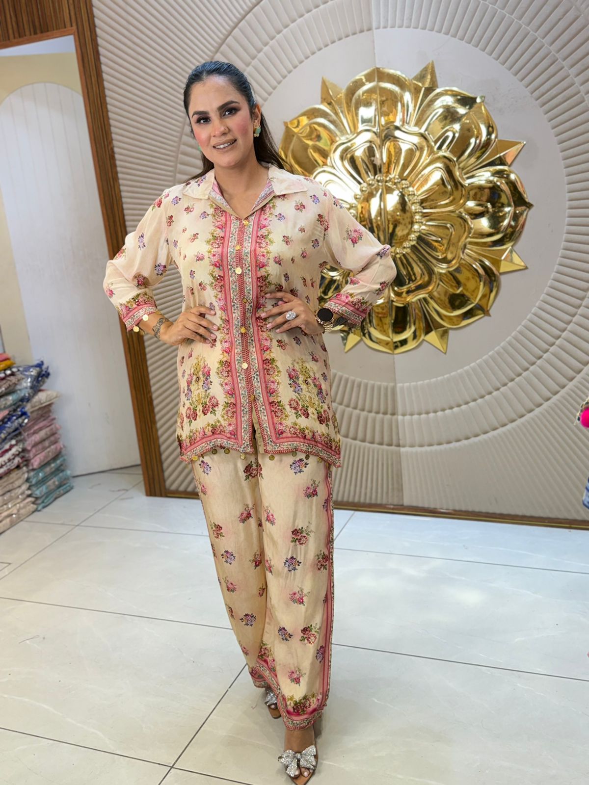 Stunning Flower Print Co-Ord Set PC2931