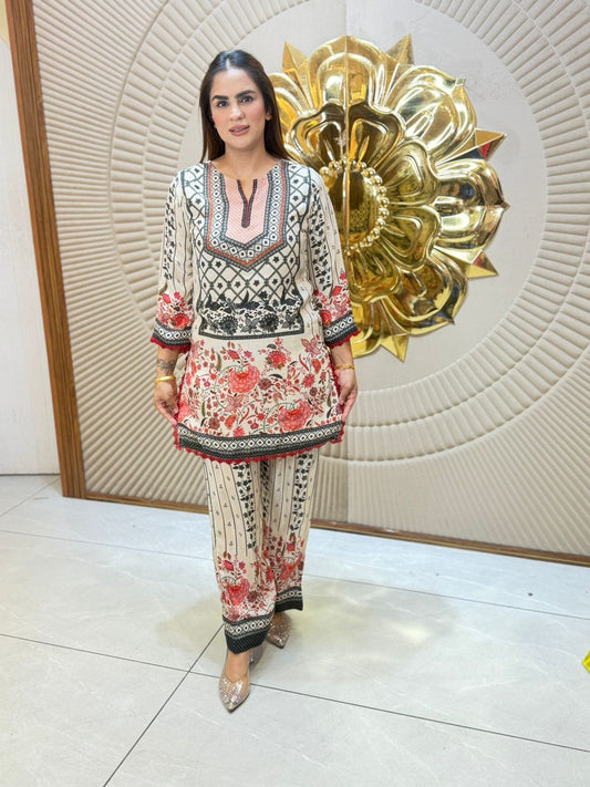 Beautiful Floral Print Co-Ord Set PC3017