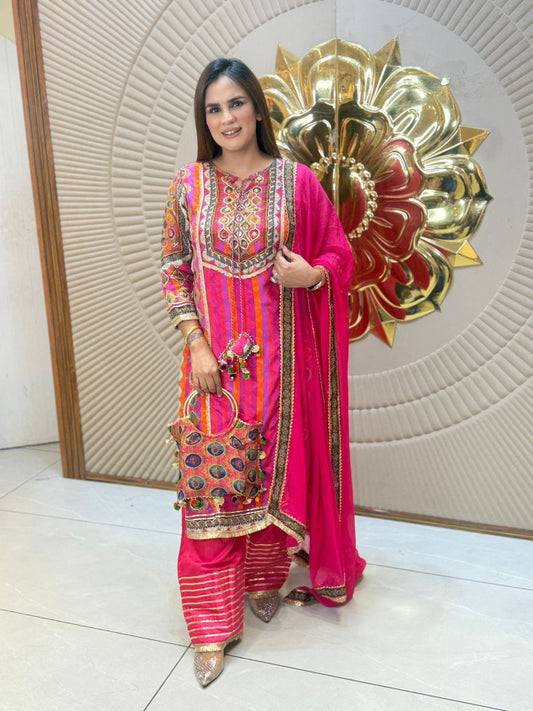 Stunning Pattern Print Long Suit PC3025