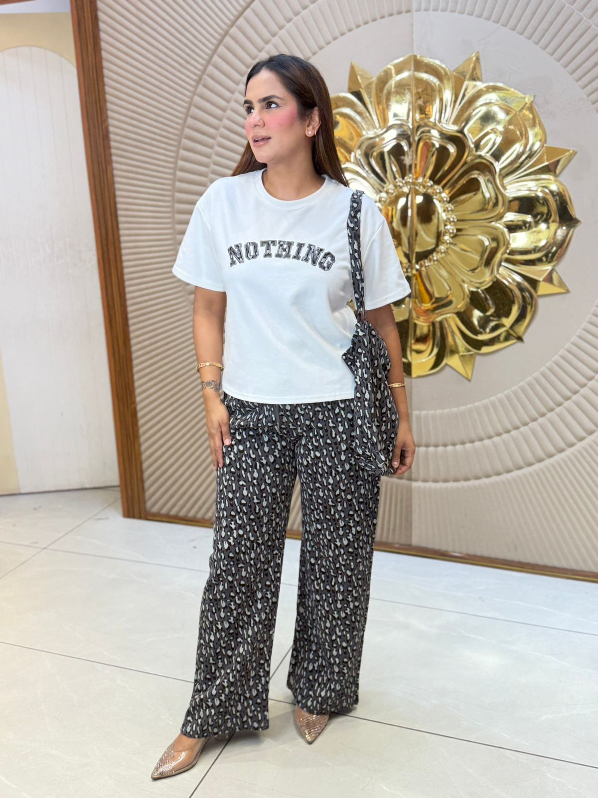 Beautiful Daily Wear Co-Ord Set With Bag PC3064