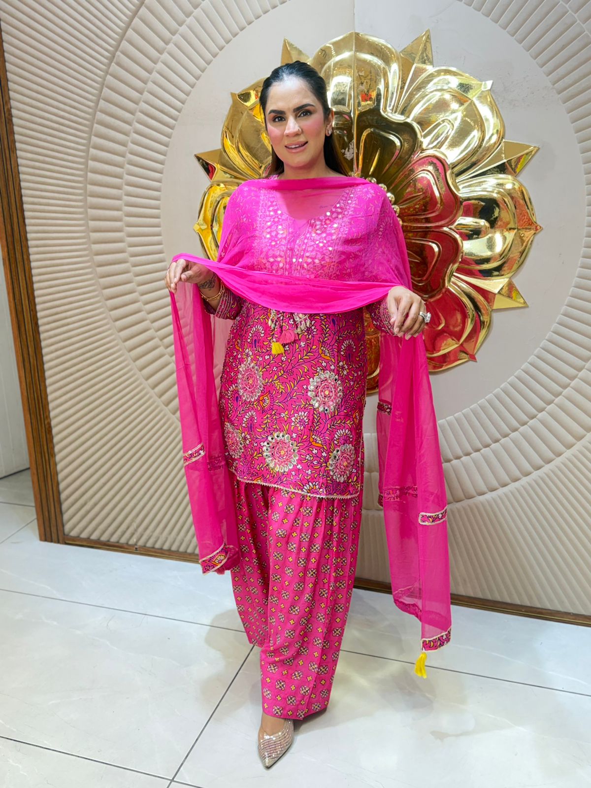Beautiful Pattern Print Daily Wear Suit PC3091