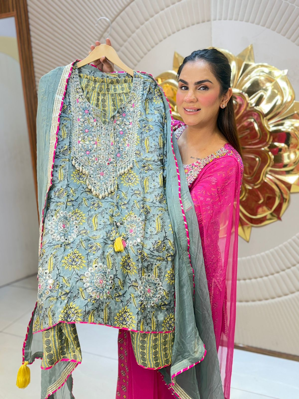 Beautiful Pattern Print Daily Wear Suit PC3091