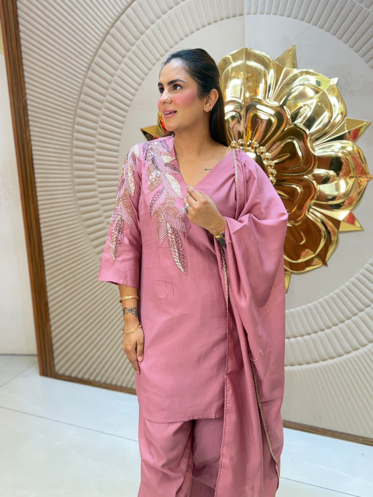 Stunning Beads Work Suit PC3095