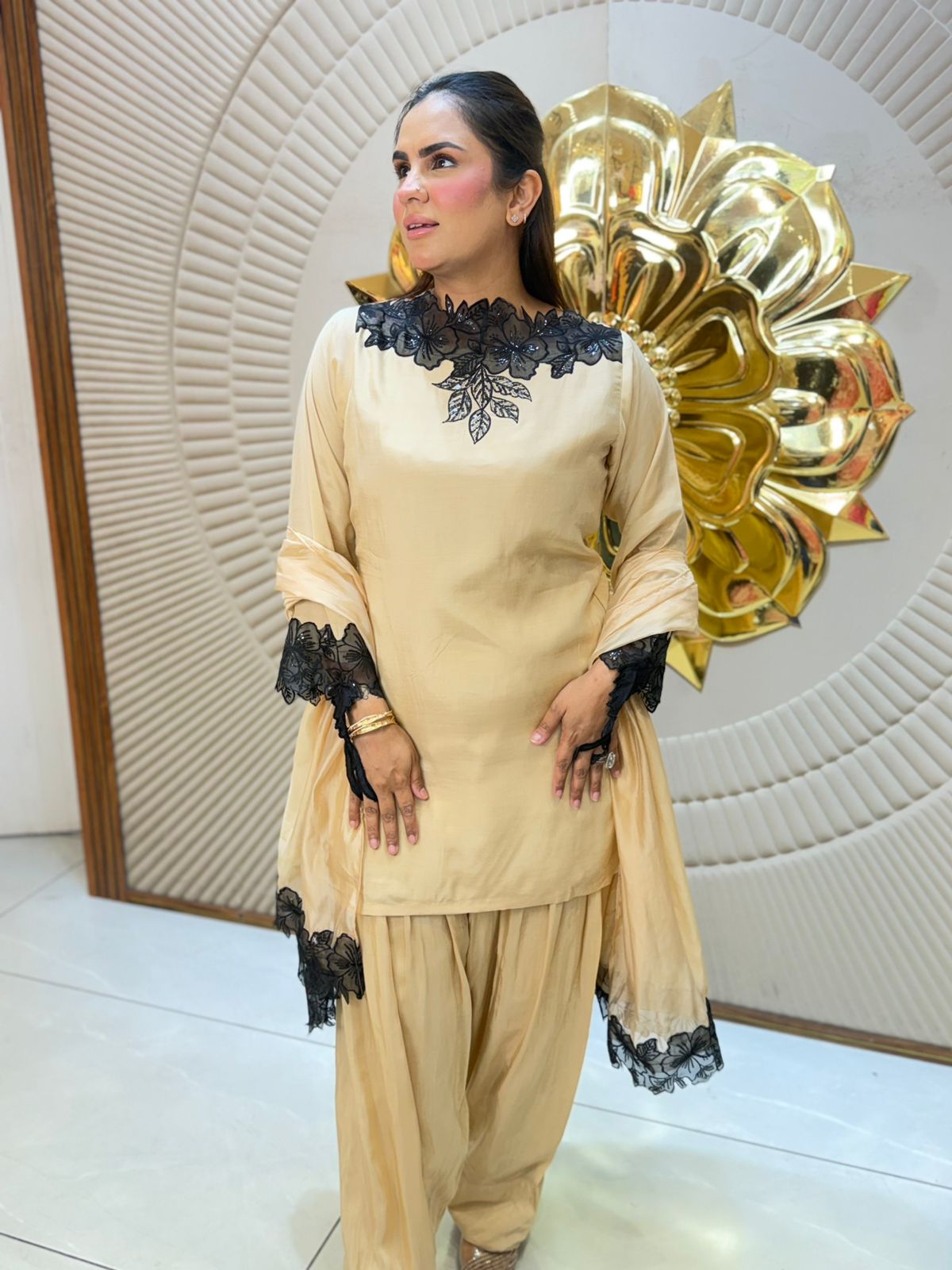 Stunning Lace Work Suit PC3096