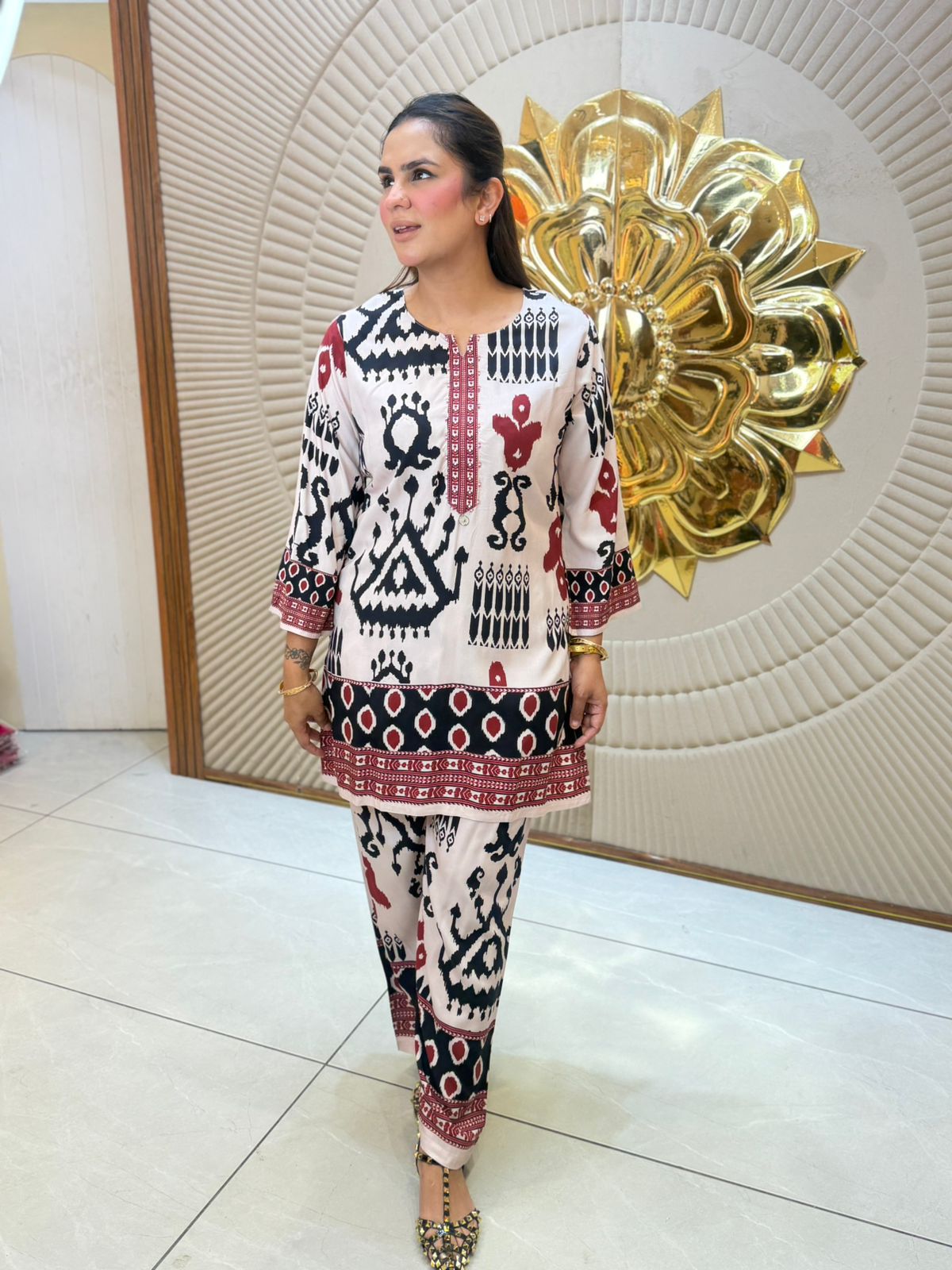 Beautiful Pattern Print Co-Ord Set PC3102