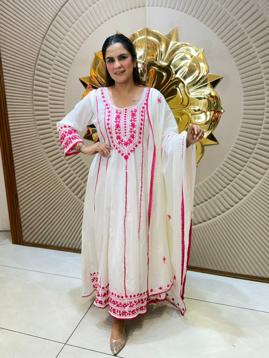 Stunning Anarkali Embroidery Work Suit PC3105