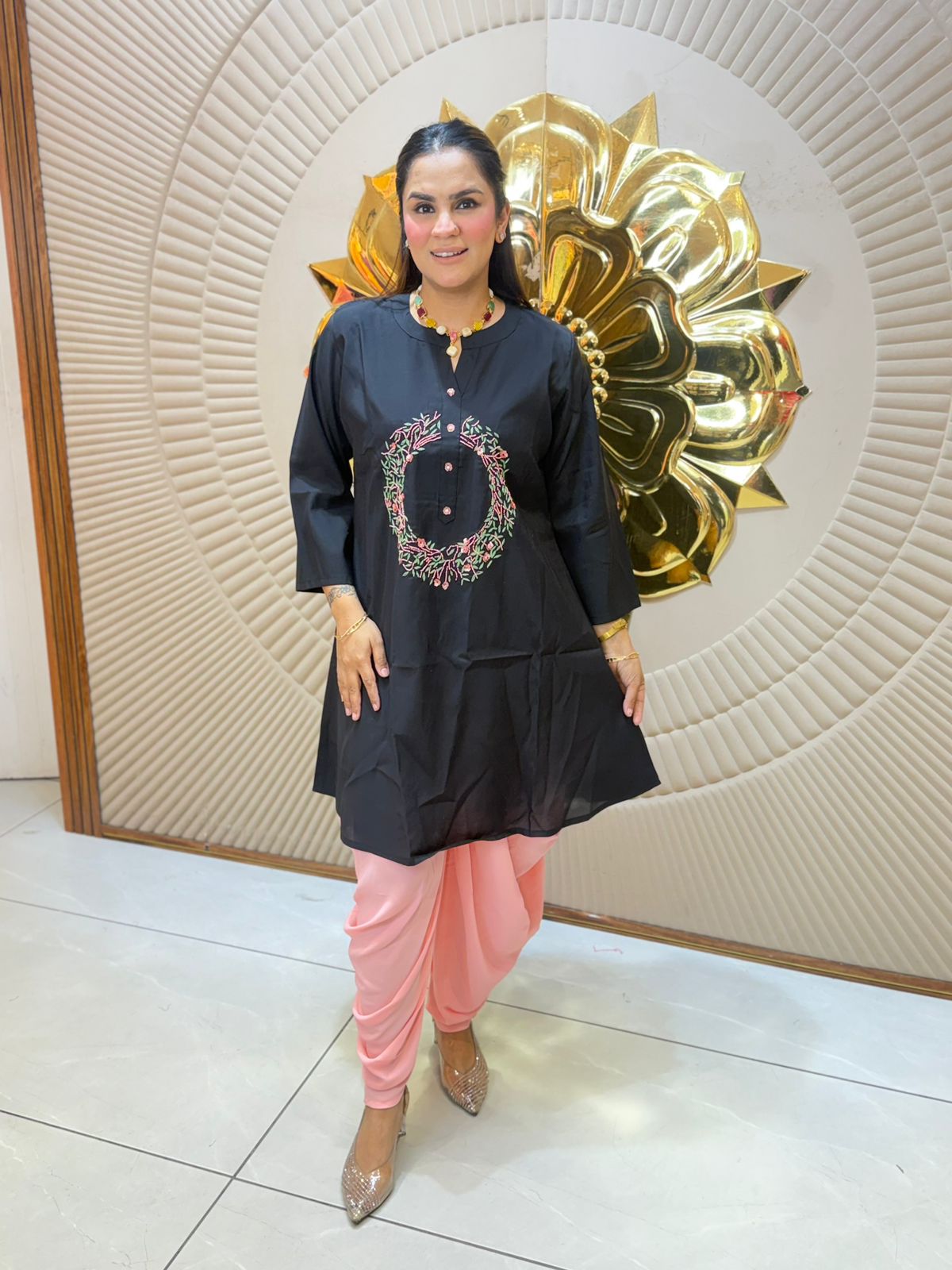 Stunning Co-Ord Set With Samosa Salwar PC3107