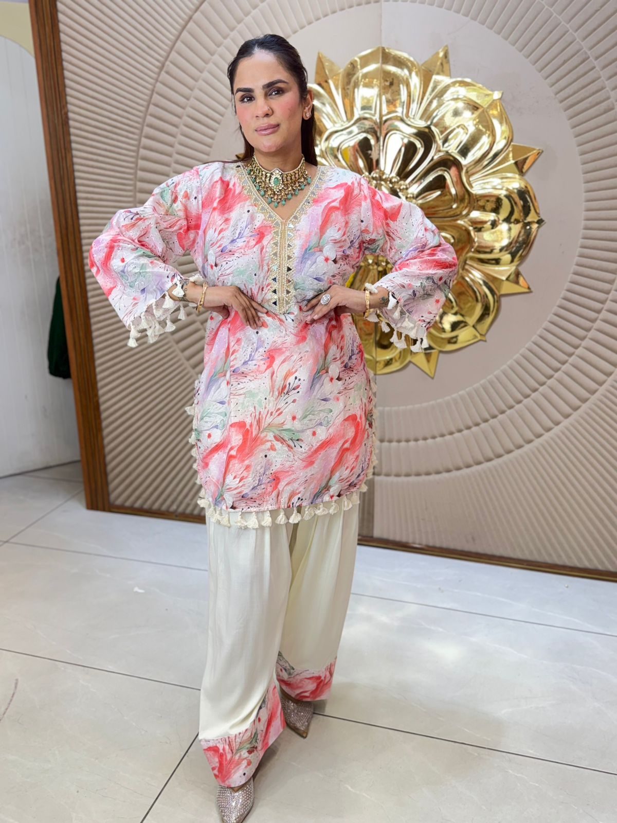 Beautiful Patter Print Daily Wear Suit PC3114