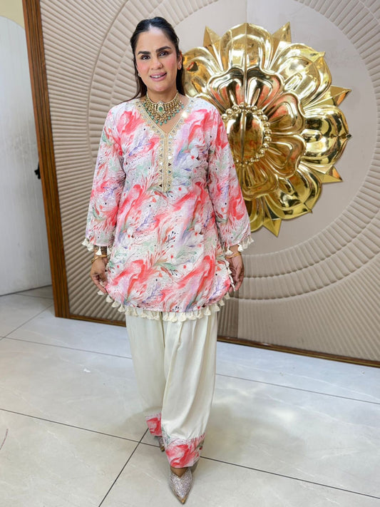 Beautiful Patter Print Daily Wear Suit PC3114