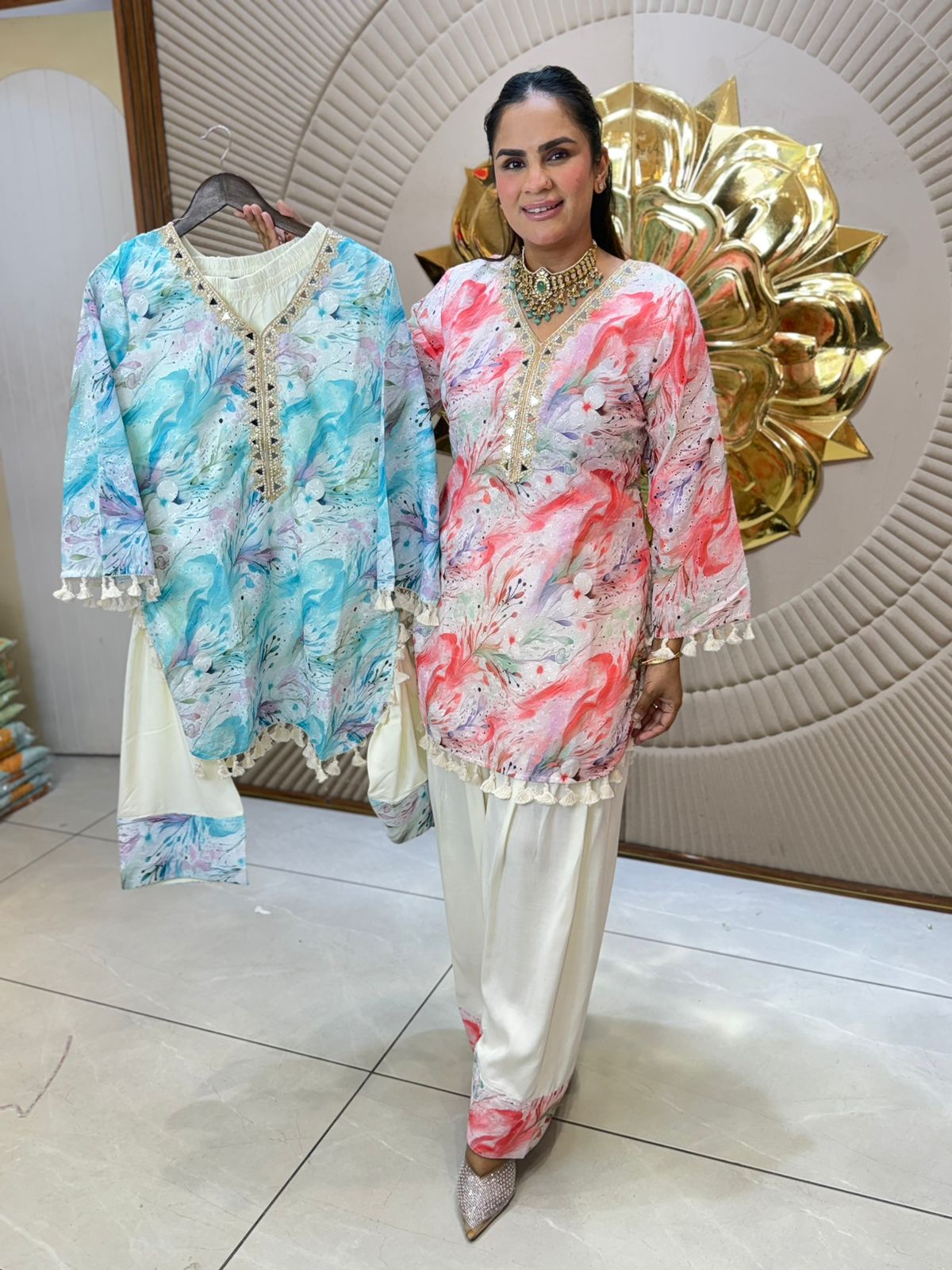 Beautiful Patter Print Daily Wear Suit PC3114