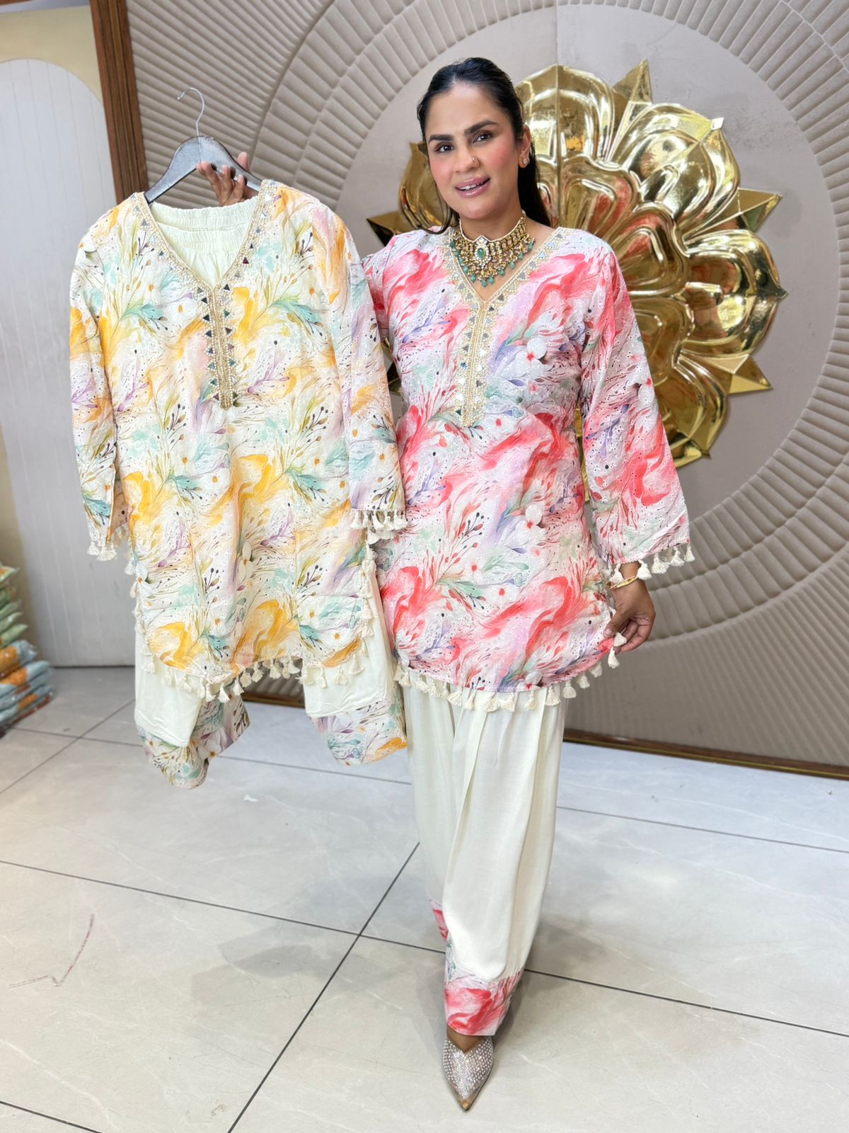 Beautiful Patter Print Daily Wear Suit PC3114