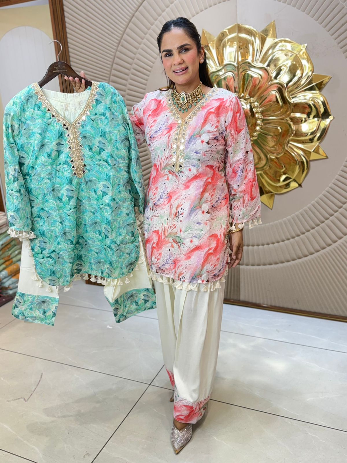 Beautiful Patter Print Daily Wear Suit PC3114