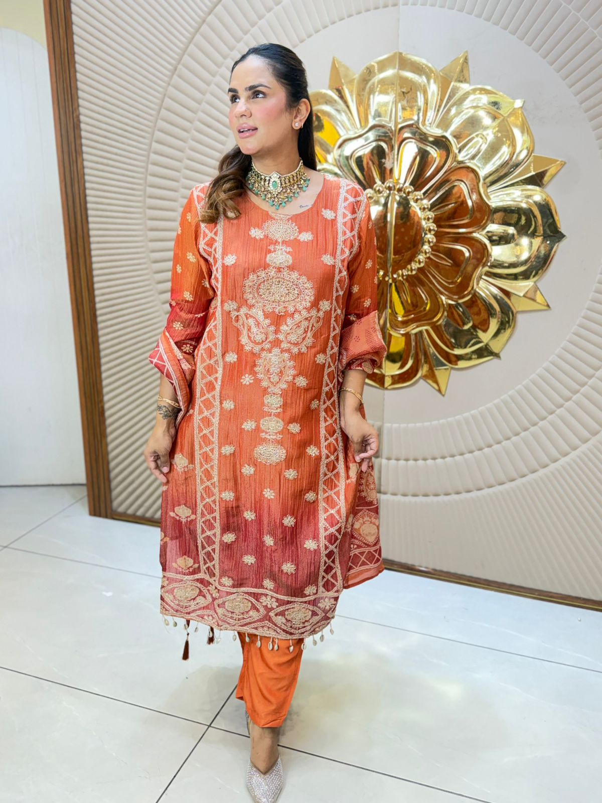 Stunning Party Wear Long Suit PC3115