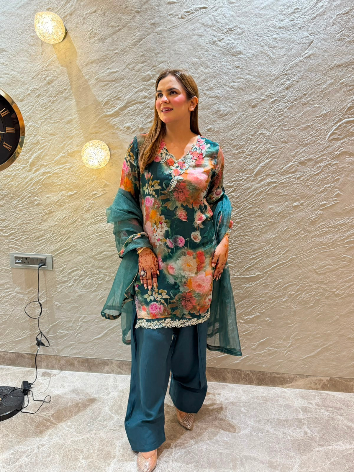 Stunning Floral Print Suit PC3136