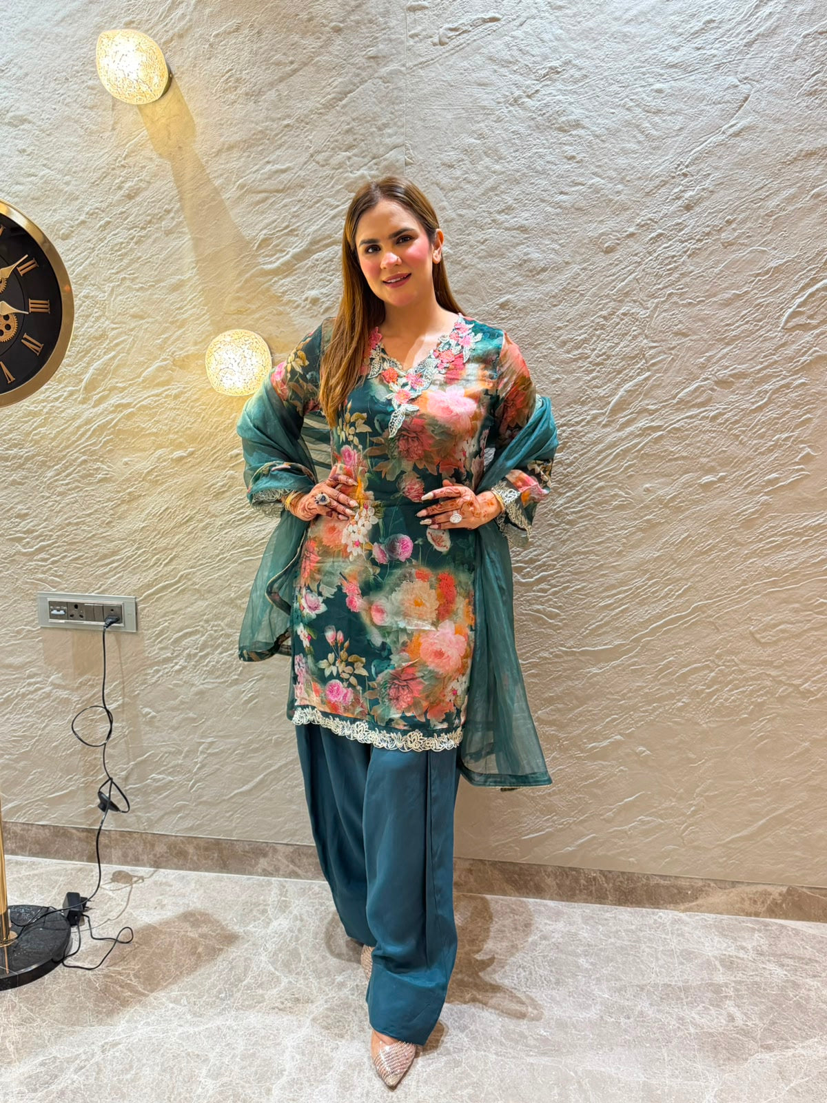 Stunning Floral Print Suit PC3136