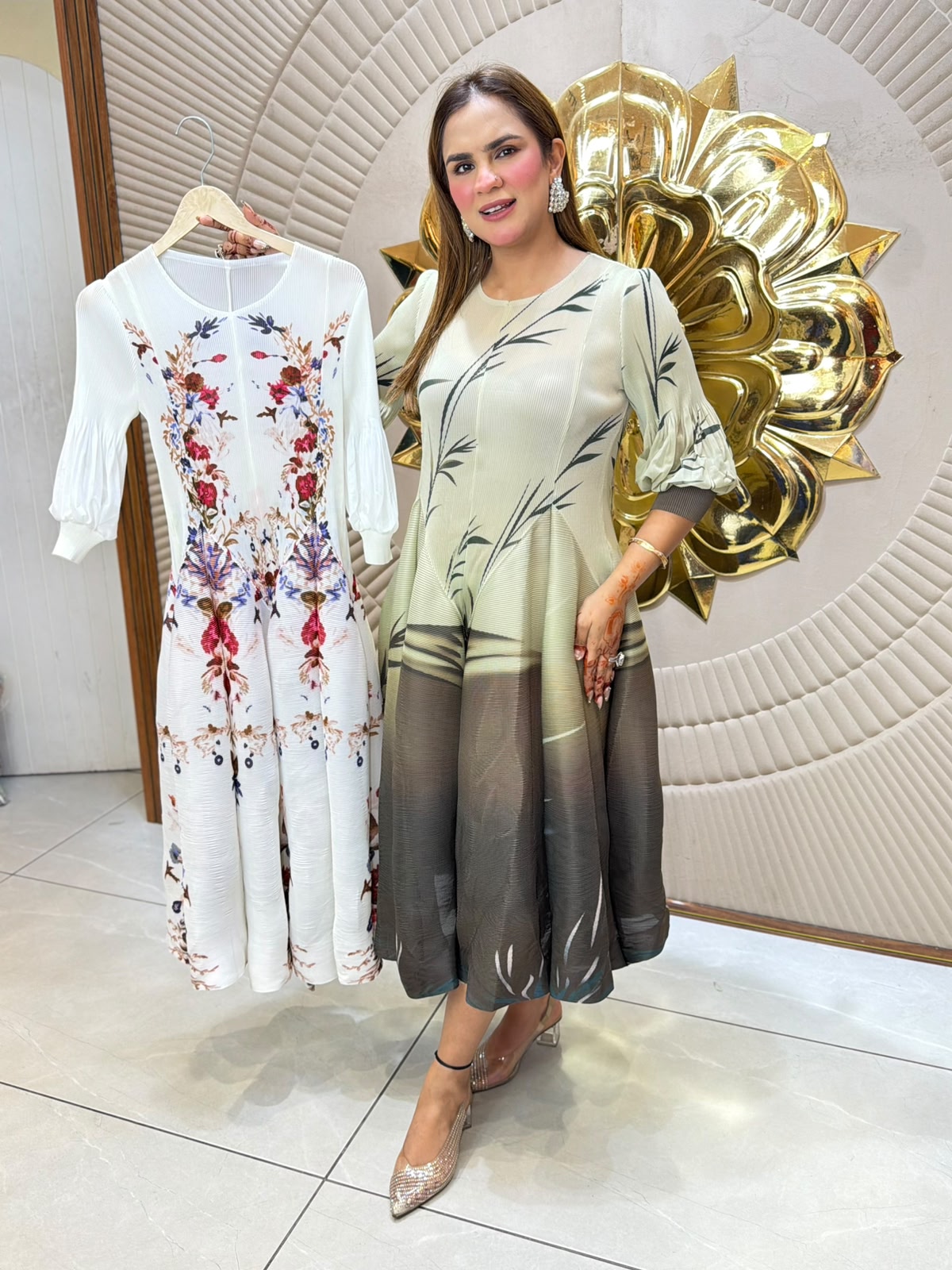 Stunning Pattern Print Dress PC3138