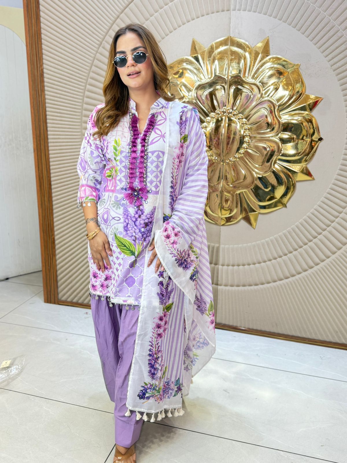 Beautiful Flower Print Suit PC3183