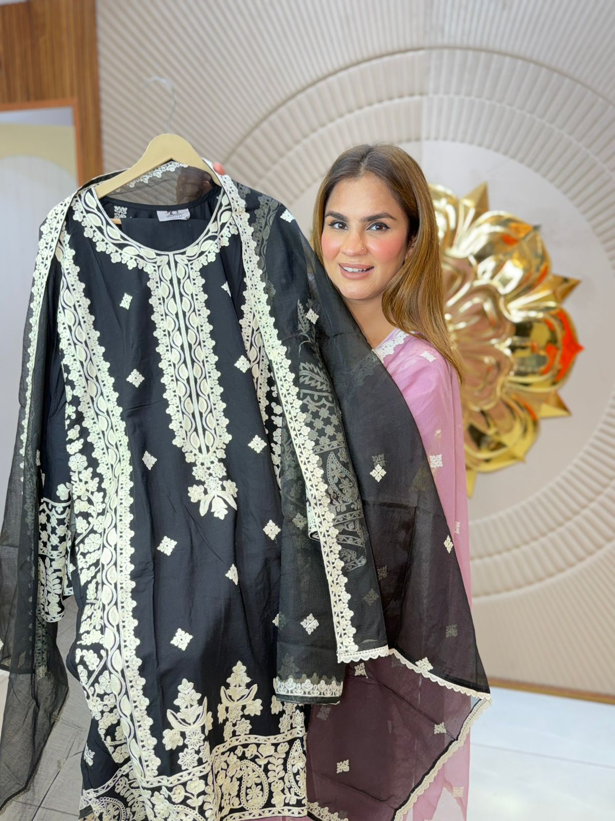 Beautiful Suit With Embroidery Work PC8205