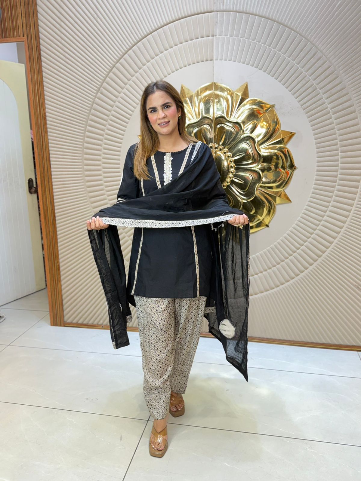 Daily Wear Suit With Lace Work PC8206