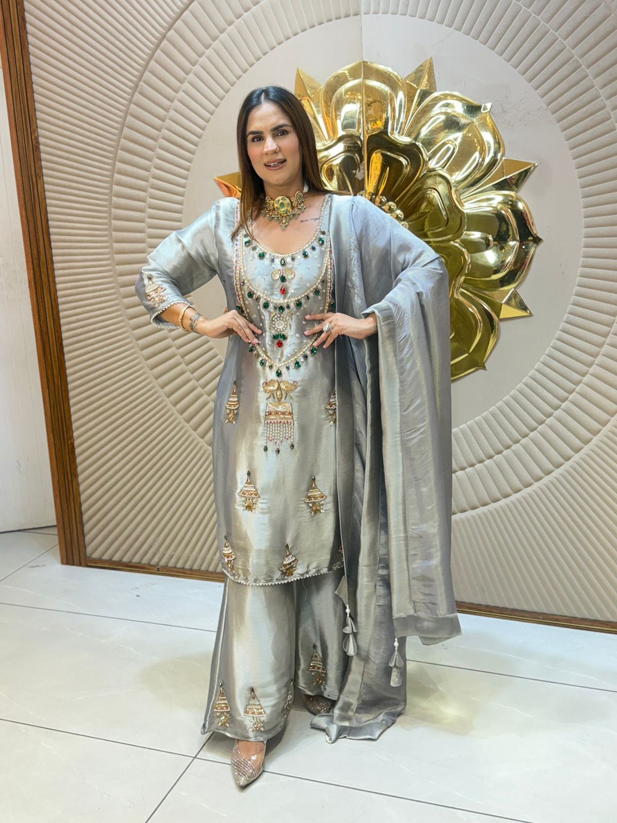 Stunning Party Wear Suit PC8207