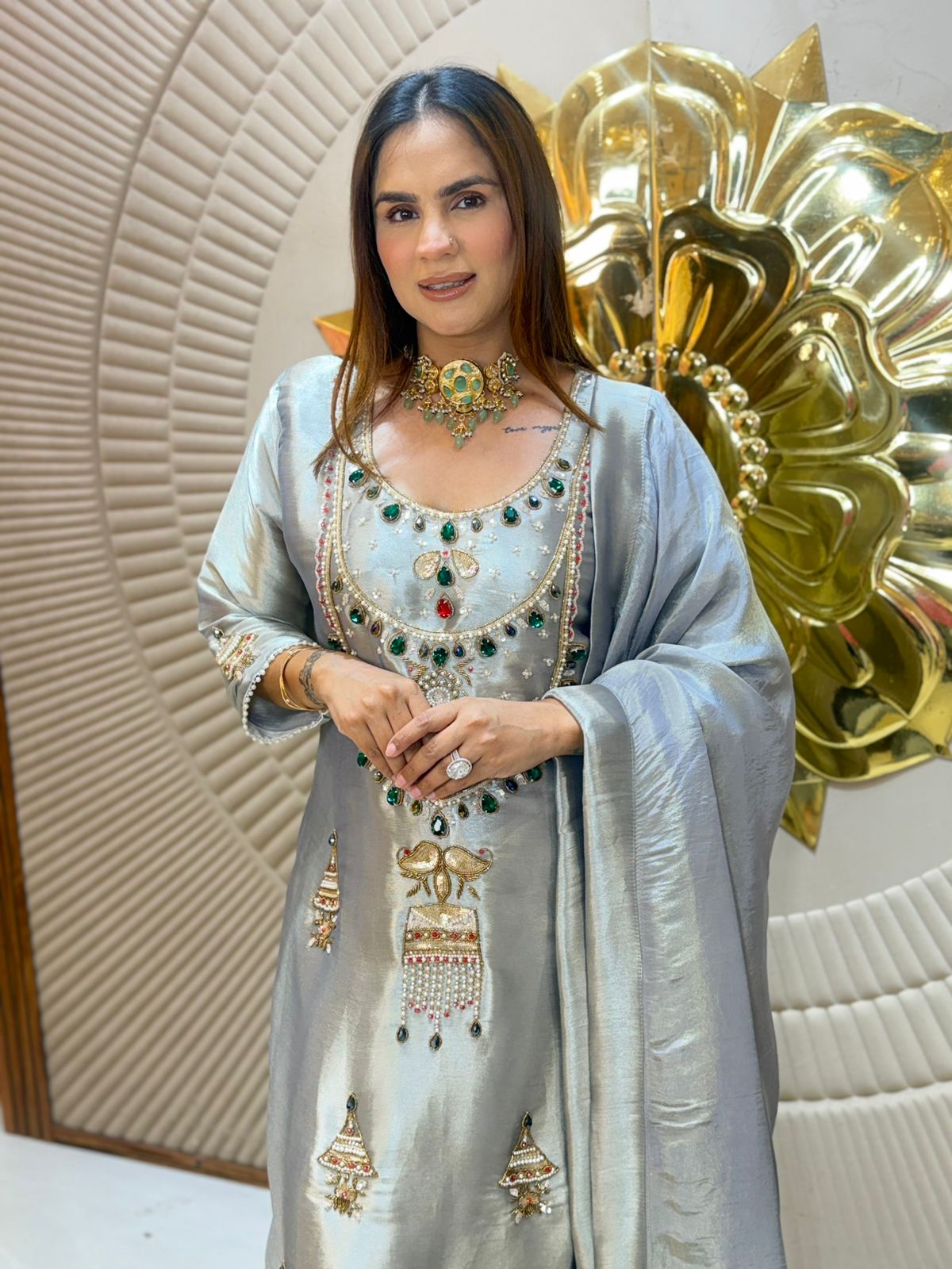 Stunning Party Wear Suit PC8207