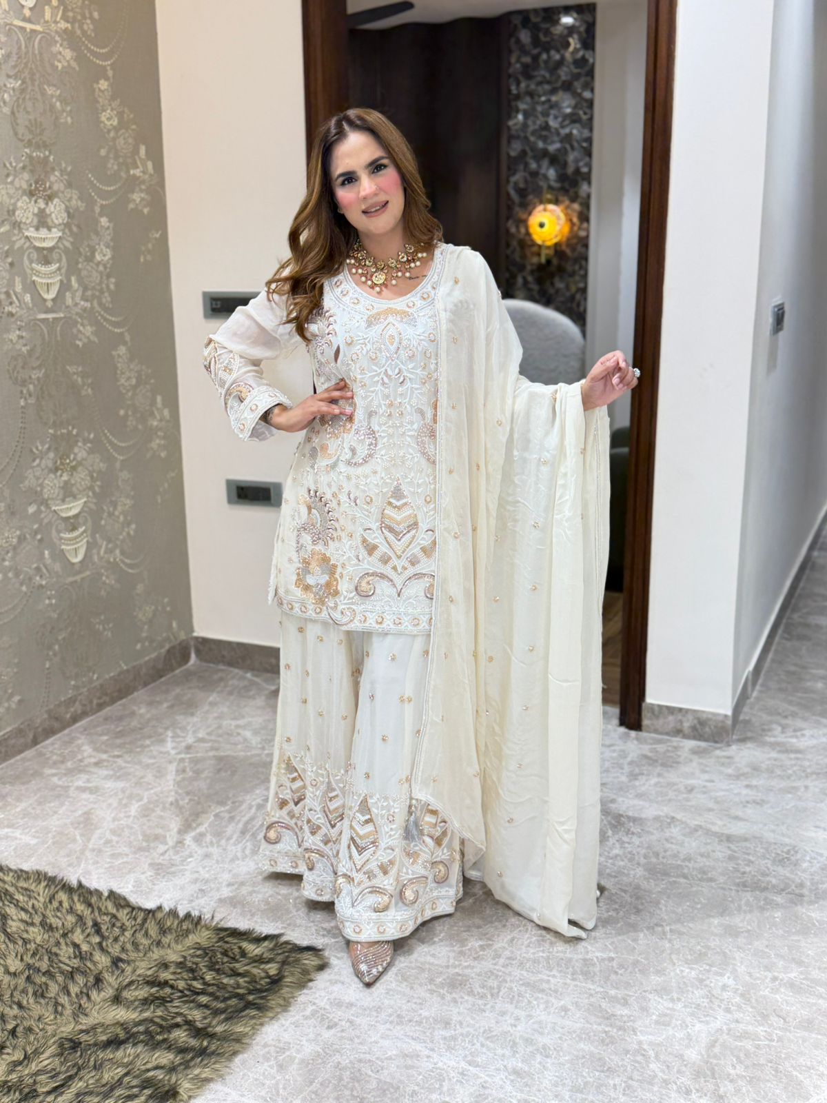 Stunning Party Wear Sharara Suit PC3186