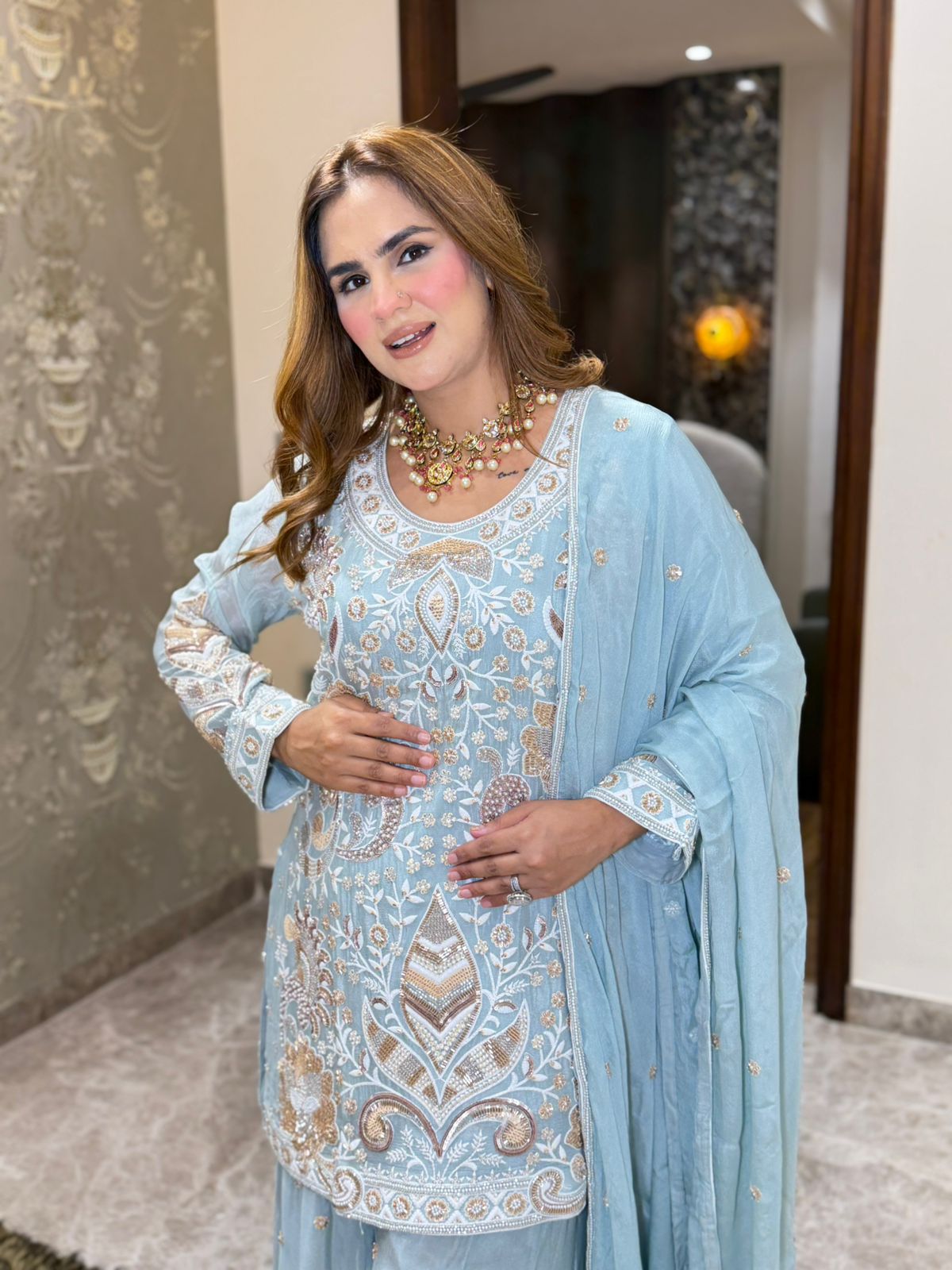 Stunning Party Wear Sharara Suit PC3186