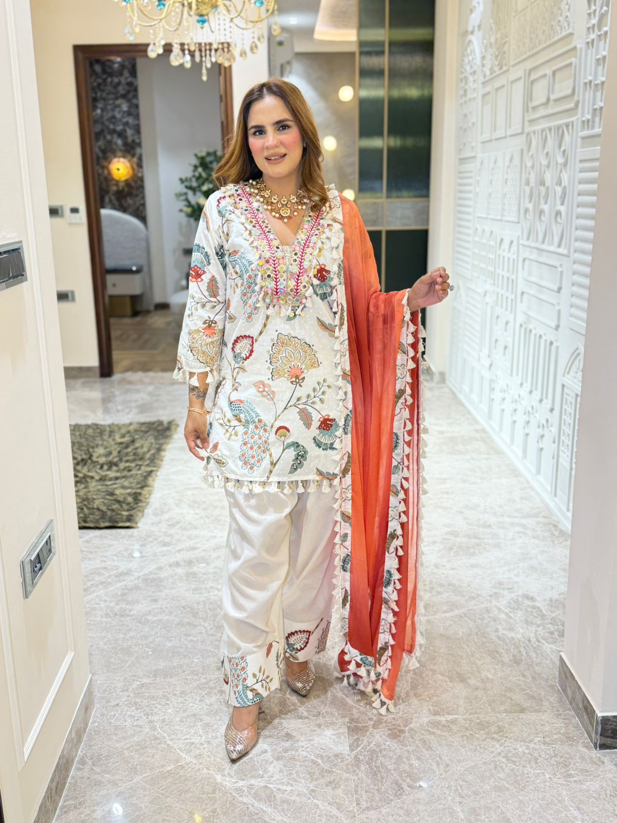 Beautiful Floral Print Suit PC3187