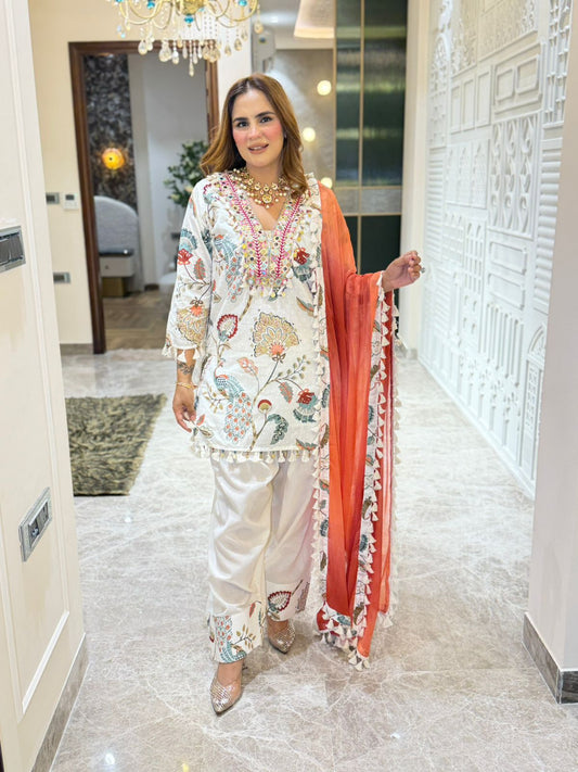 Beautiful Floral Print Suit PC3187
