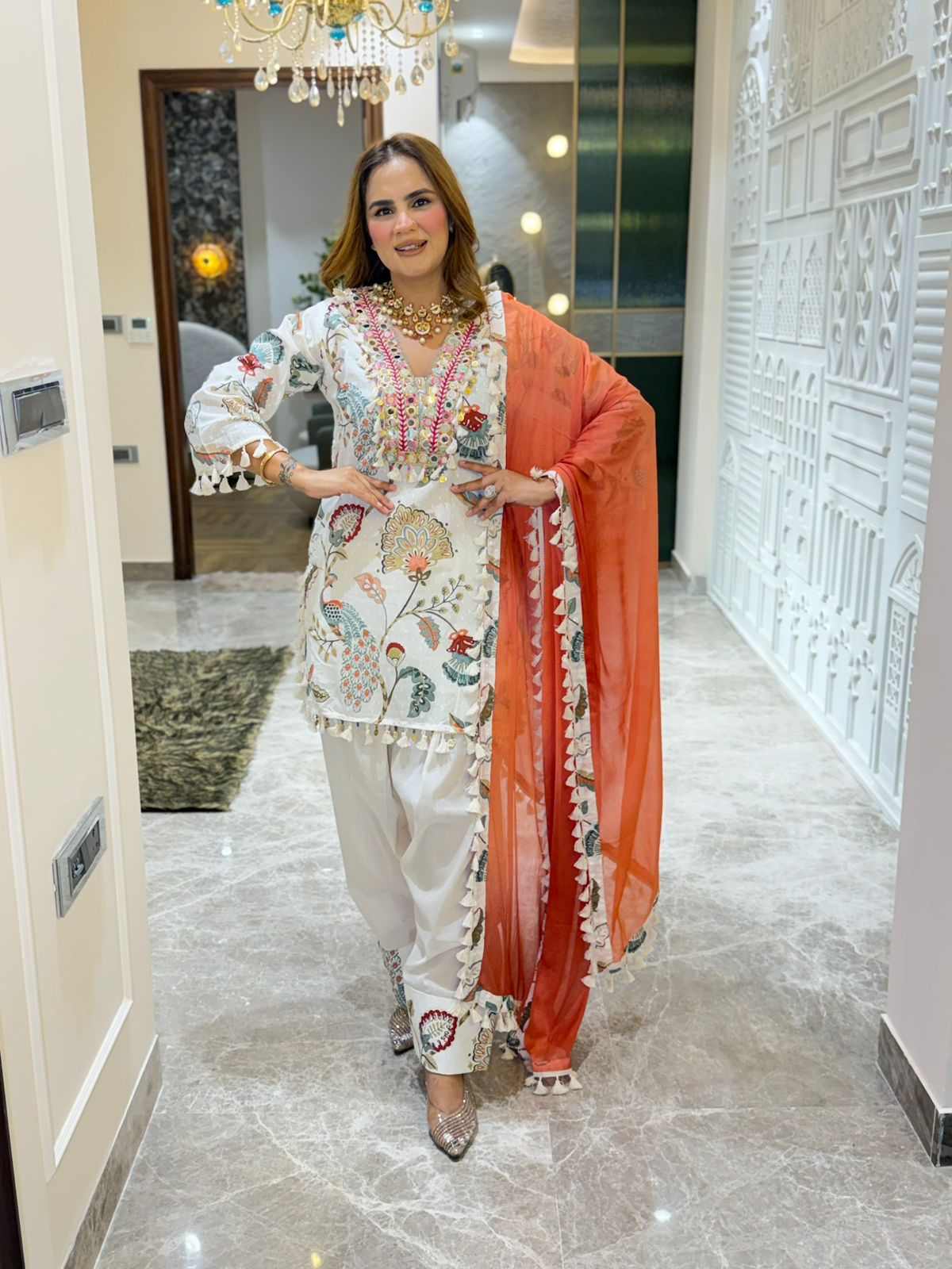 Beautiful Floral Print Suit PC3187