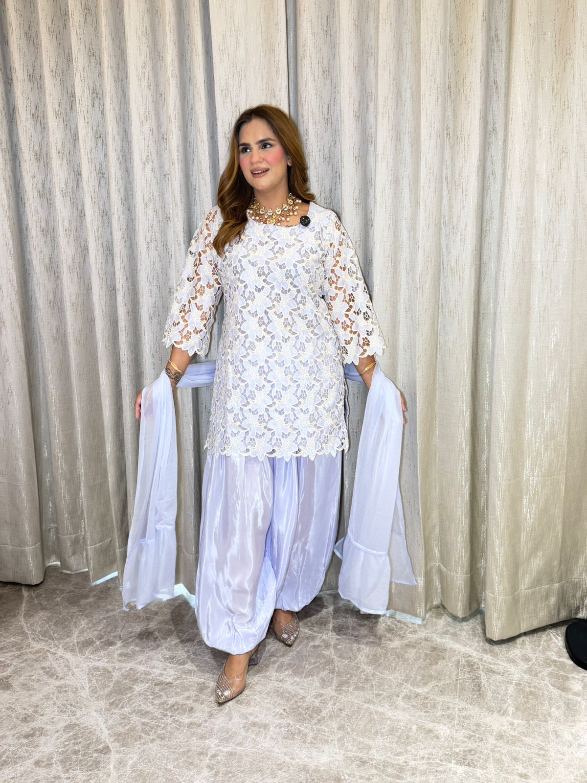 Beautiful Crochet Suit PC3189