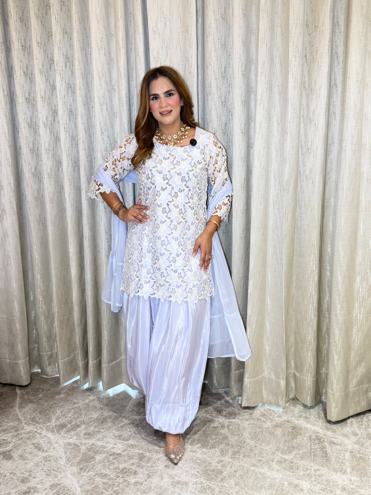 Beautiful Crochet Suit PC3189
